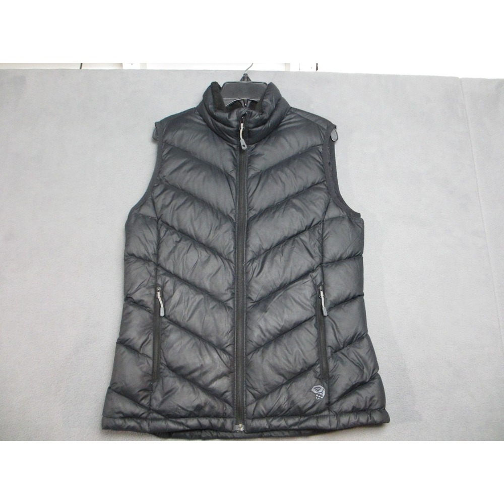 Mountain Hardwear Puffer Vest Womens Small Black Excellent Q Shield 650 Down